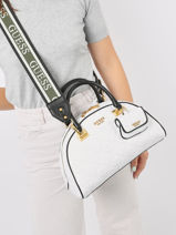 Sac Port Main Mildred Guess Blanc mildred QA896206-vue-porte