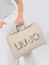 Sac Port Main Achala Liu jo Beige achala AF3298-vue-porte