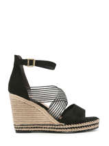 Sandales Talon Compens Tamaris Noir women 30