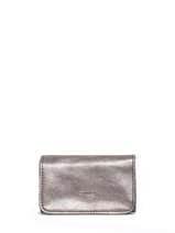 Porte-monnaie Etincelle Cuir Etrier Argent etincelle irisee EETI650