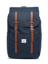 Sac  Dos 1 Compartiment + Pc 15" Herschel Bleu classics 11397