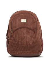 Sac  Dos 2 Compartiments Roxy Marron back to school RJBP4654