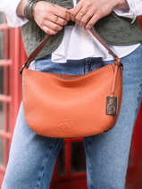 Sac Besace Ecuyer Cuir Etrier Orange ecuyer EECU06