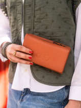 Porte-monnaie Ecuyer Cuir Etrier Orange ecuyer EECU95