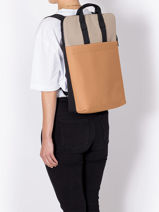 Sac  Dos 1 Compartiment + Pc 16" Ucon acrobatics Orange backpack MASSAO-vue-porte
