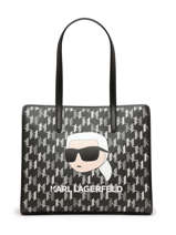 Sac Port paule K Ikonic 2.0 Cuir Karl lagerfeld Noir k ikonic 2.0 235W3091