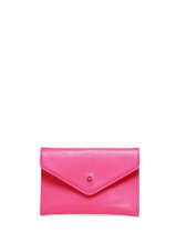 Porte-papiers Madras Cuir Etrier Rose madras EMAD054