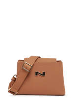 Sac Bandouli�re Poppy Cuir Nathan baume Marron eden 2