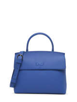 Sac Bandoulire Clarita Cuir Nathan baume Bleu nathan 18