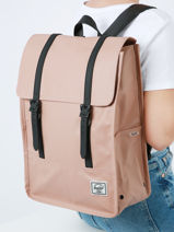 Rugzak 1 Compartiment Herschel Roze weather resistant 10999-vue-porte