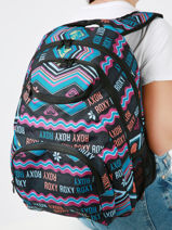 Sac  Dos 2 Compartiments Roxy Multicolore back to school RJBP4662-vue-porte