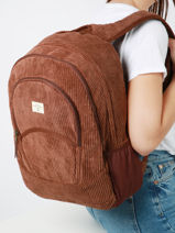Rugzak 2 Compartimenten Roxy Bruin back to school RJBP4654-vue-porte