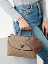 Sac Bandoulire Eco Craig Guess Marron eco craig ESG89682-vue-porte