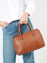 Handtas Balade Leder Etrier Bruin balade EBAL044S-vue-porte