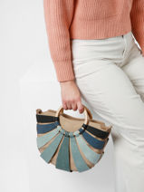 Handtas Amandier Woomen Blauw amandier WAMA03-vue-porte