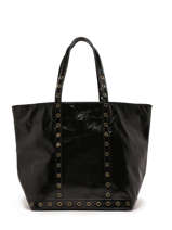 Sac Port paule Cabas Cuir Vanessa bruno Noir cabas cuir 82V40409