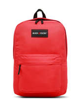 Sac  Dos 2 Compartiments Madisson Rouge college 82441