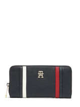 Portefeuille Tommy hilfiger Bleu th emblem AW15119