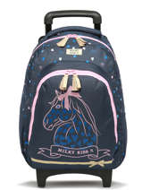 Sac A Dos  Roulettes 1 Compartiment Milky kiss Bleu we are one 3545