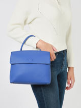 Sac Bandoulire Clarita Cuir Nathan baume Bleu nathan 18-vue-porte