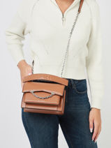 Sac Bandoulire Karl Seven Cuir Grain Karl lagerfeld Marron karl seven 225W3081-vue-porte