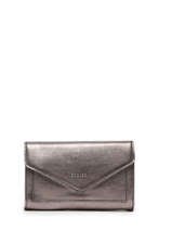 Porte-monnaie Cuir Etrier Argent etincelle irisee EETI651