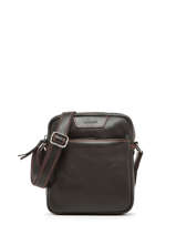 Cross Body Tas M Foulonn Leder Etrier Bruin foulonne EFOU729M