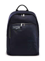 Sac  Dos Leo 1 Compartiment Lancel Bleu leo A12679