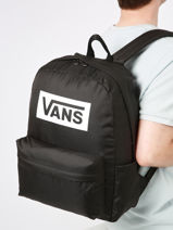 Sac  Dos Vans Noir backpack VN0A7SCH-vue-porte