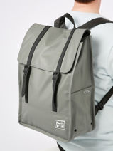 Sac  Dos 1 Compartiment Herschel Gris weather resistant 10999-vue-porte