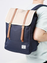 Sac � Dos 1 Compartiment Herschel Vert classics 11404-vue-porte