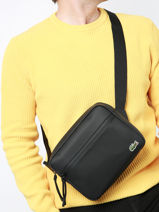 Sac Bandoulire Lacoste Noir lcst NH4046LV-vue-porte