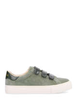 Velcro Sneakers Arcade Uit Leder No name Groen women GFGE0466