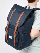 Sac  Dos 1 Compartiment + Pc 15" Herschel Bleu classics 11390-vue-porte