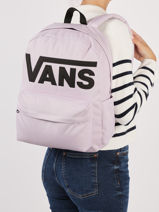 Rugzak 1 Compartiment Vans Violet backpack VN0A5KHP-vue-porte