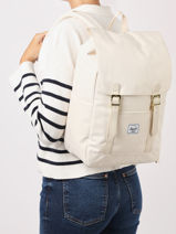 Rugzak 1 Compartiment Herschel Beige classics 11400-vue-porte