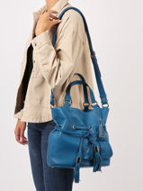 Sac Seau M Premier Flirt Lancel Bleu premier flirt A10110-vue-porte