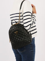 Sac  Dos Guess Noir giully QA874832-vue-porte