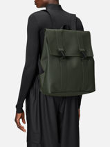 Sac  Dos 1 Compartiment + Pc 15" Rains Gris city 13300-vue-porte