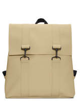 Sac  Dos 1 Compartiment + Pc 15" Rains Beige city 13300