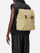 Msn Bag - Sac � Dos 1 Compartiment + Pc 15" Rains Beige city 13300-vue-porte
