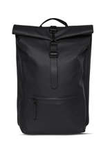 Rolltop Rucksack - Sac � Dos 1 Compartiment + Pc 14" Rains Noir city 13320