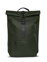 Rolltop Rucksack - Sac � Dos 1 Compartiment + Pc 14" Rains Vert city 13320