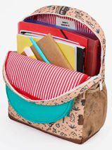 Sac  Dos 1 Compartiment Hello hossy Multicolore cool kids P6-vue-porte