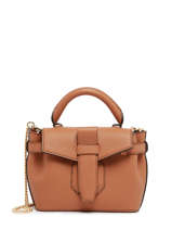Cross Body Tas Mini Charlie Leder Lancel Bruin charlie A12586