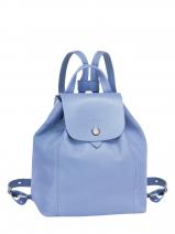 Longchamp Le pliage cuir Sac � dos Bleu