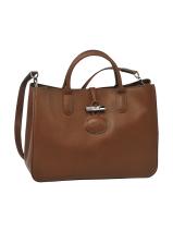 Longchamp Roseau h�ritage Sac port� main Marron