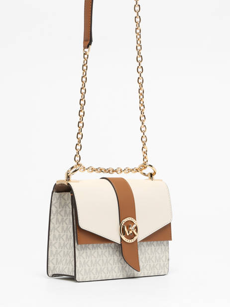 Cross Body Tas Greenwich Leder Michael kors Beige greenwich S1GGRC0B ander zicht 2