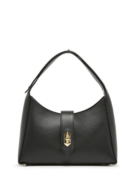 Sac Porté épaule Foulonne Double Cuir Lancaster Noir foulonne double 60