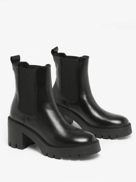 Chelsea Boots Met Hak Uit Leder Tamaris Zwart women 41 ander zicht 3